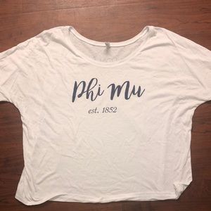Phi Mu Epsilon Nu crop top